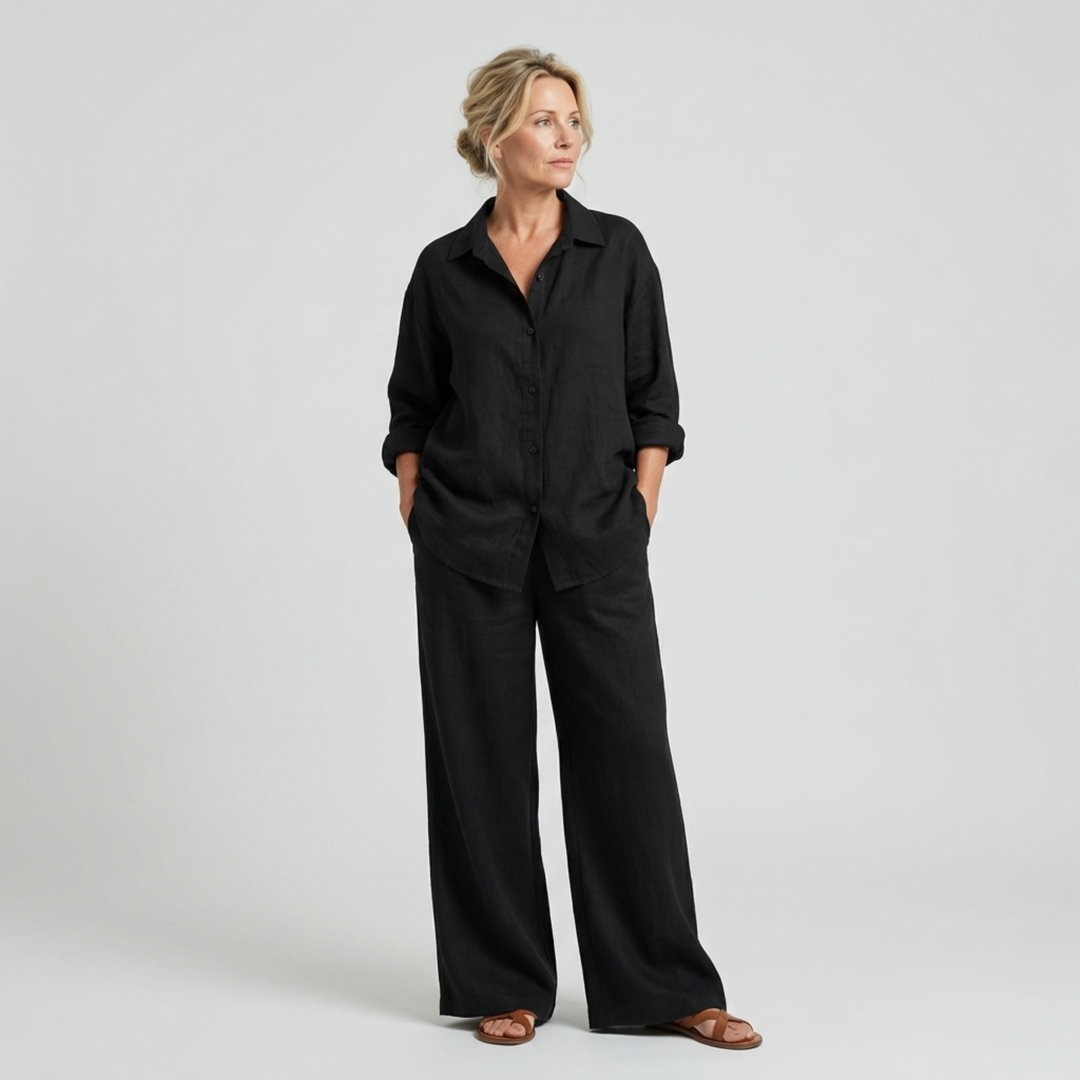 Lara Linen Shirt Suit