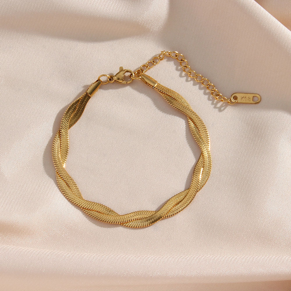 Jamie | Twisted Bracelet 18K Gold