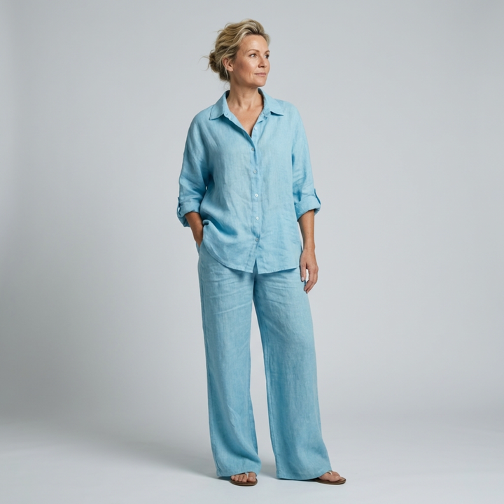 Lara Linen Shirt Suit