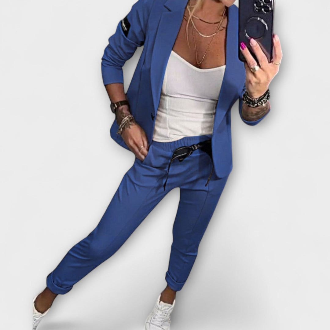 Jamie | Elegant Set of Top, Jacket, and Pants.