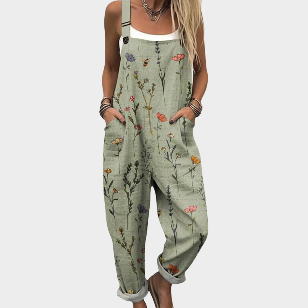 Jade | Comfortable Printed Overalls
