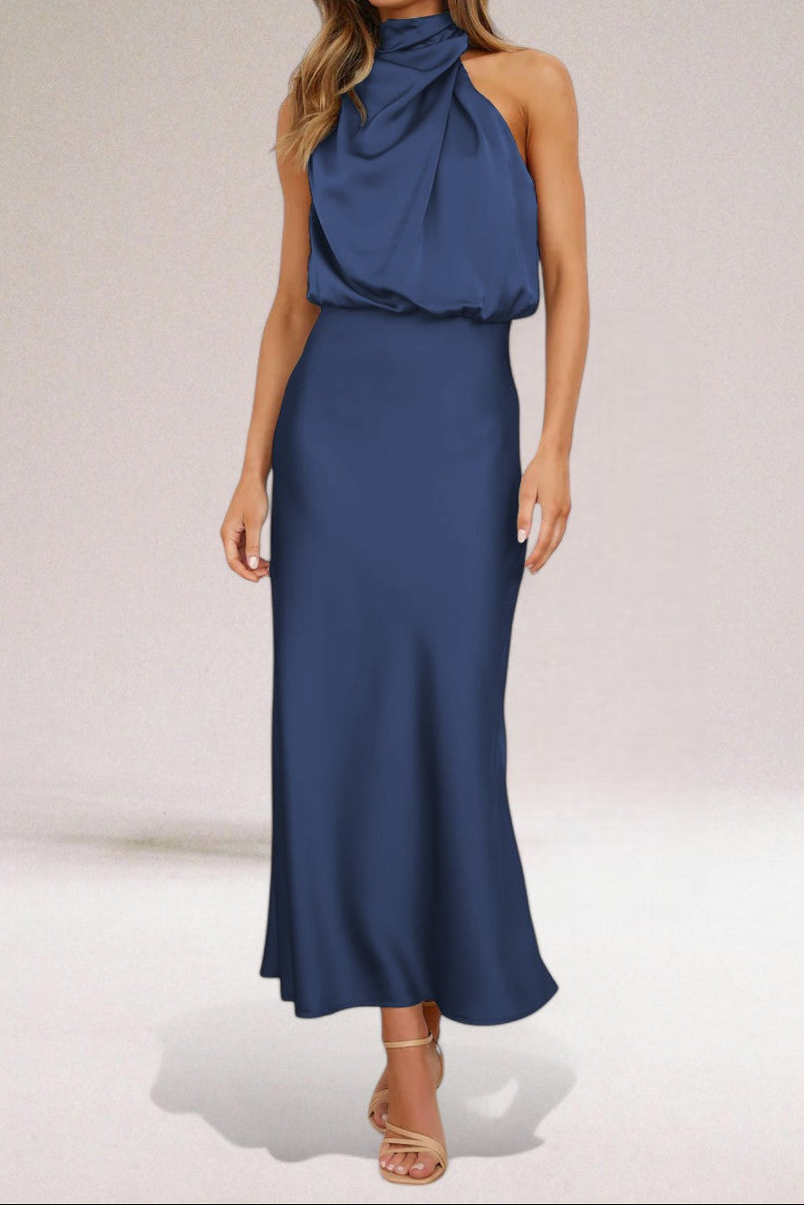 Giselle | Elegant Halter Neck Dress
