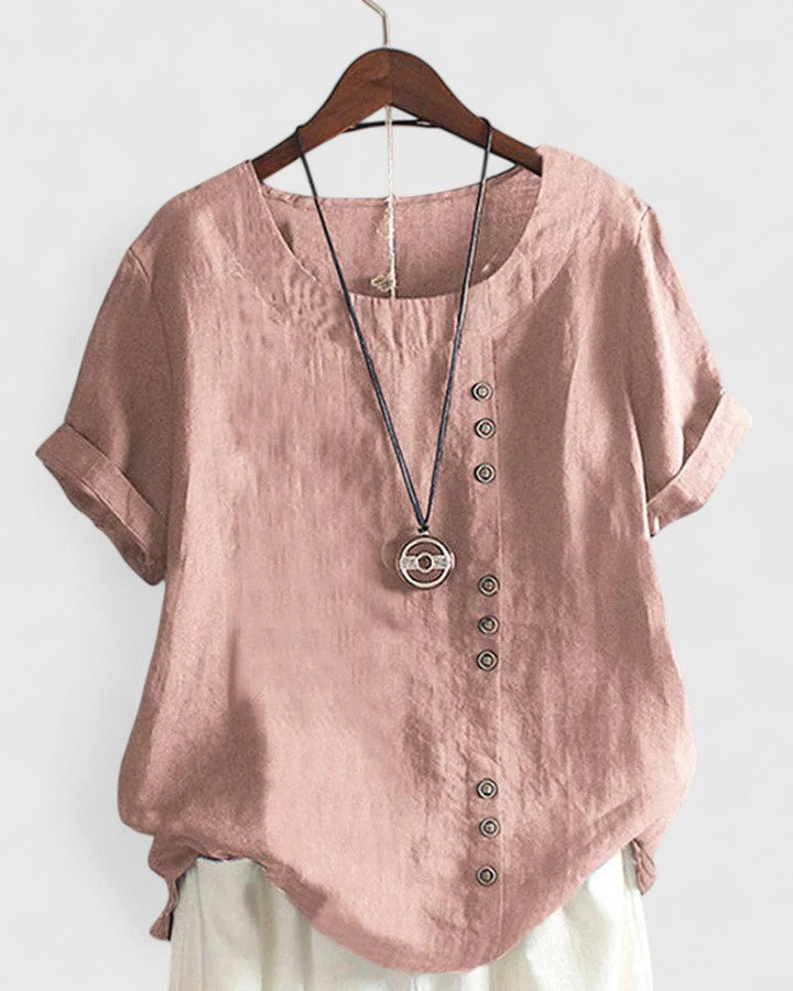 Jamie | Comfortable Short Sleeve Blouse