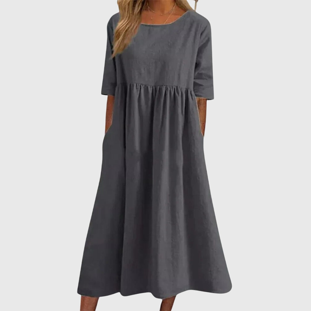 Jamie | Elegant Short-Sleeved Dress