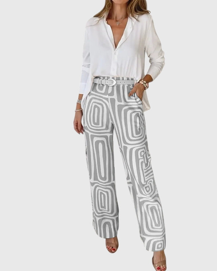 Jamie | Stylish Pants + Free Blouse & Belt