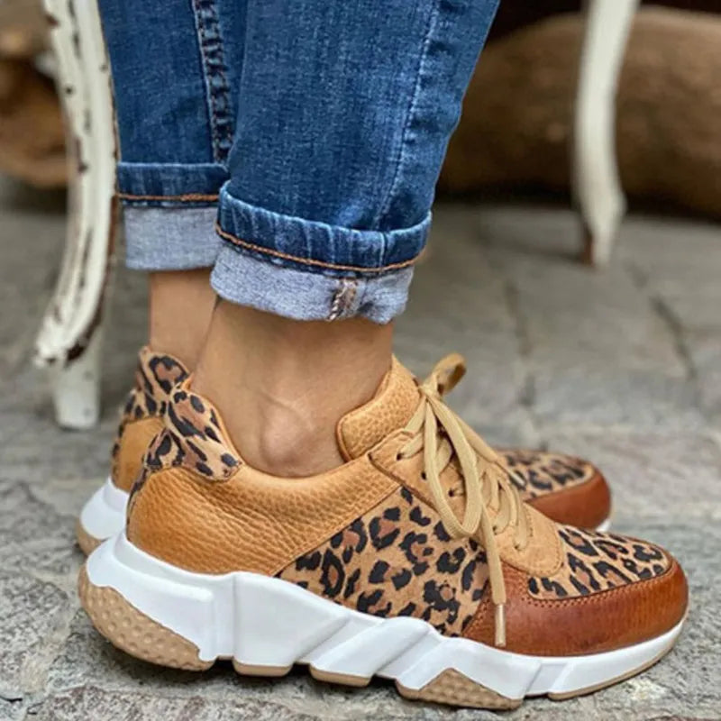 Jamie | Comfortable Leopard Sneakers.