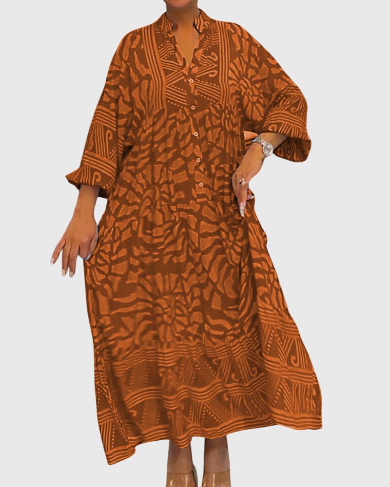 Jamie | Maxi Dress With Elegant Print