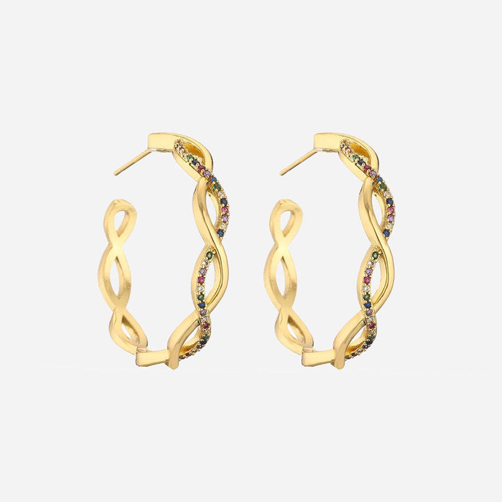 Jamie | Wave Earrings 18K Gold