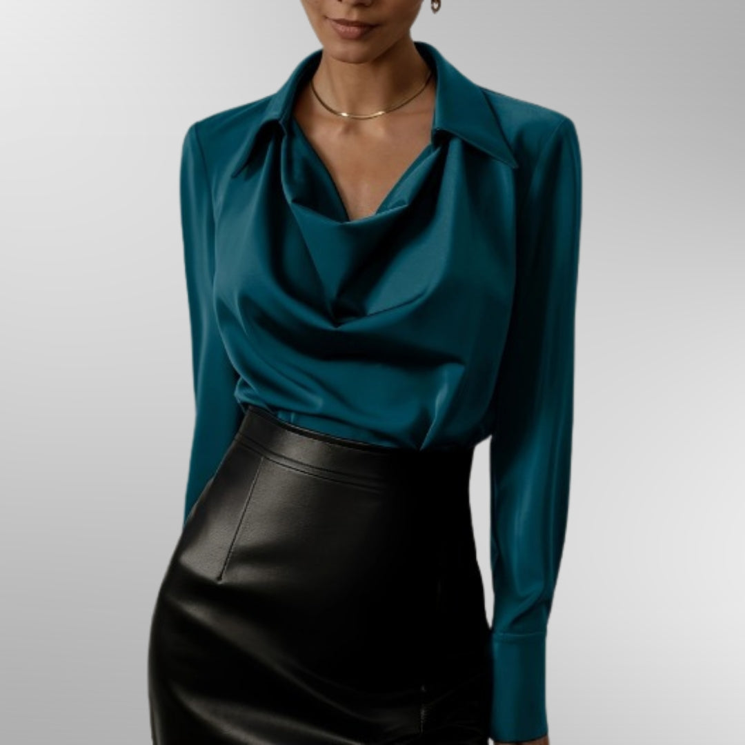 Jamie | Elegant Satin Blouse