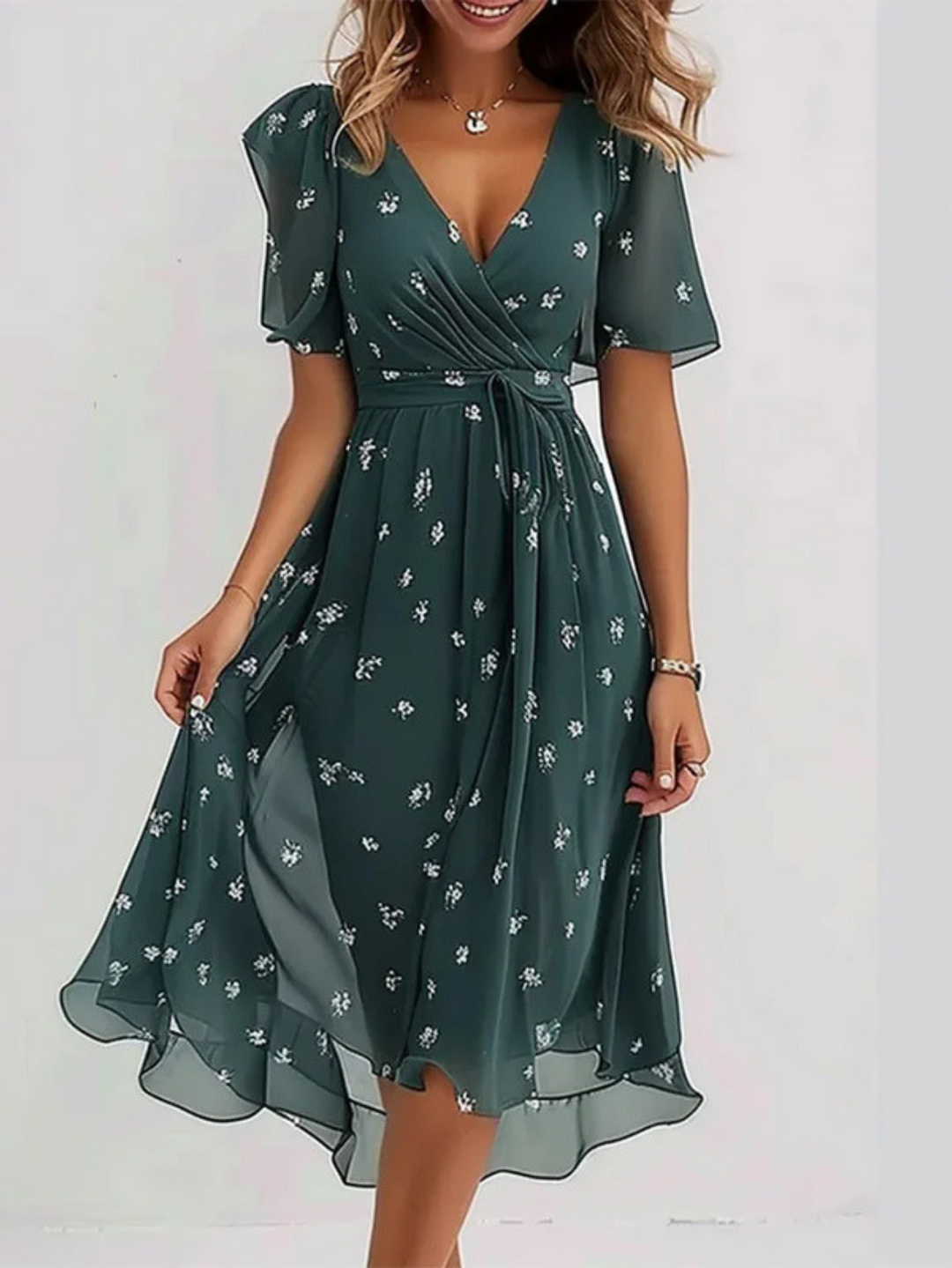 Jamie | Summer Dress With Belly Cover.