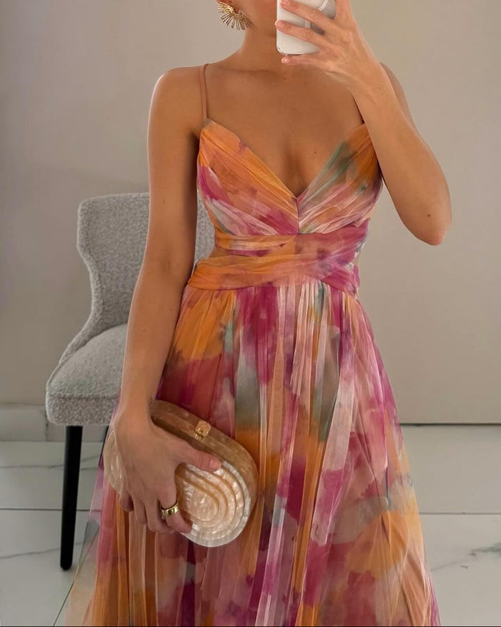 Giselle | Enchanting Maxi Dress with Floral Print