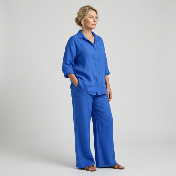 Lara Linen Shirt Suit