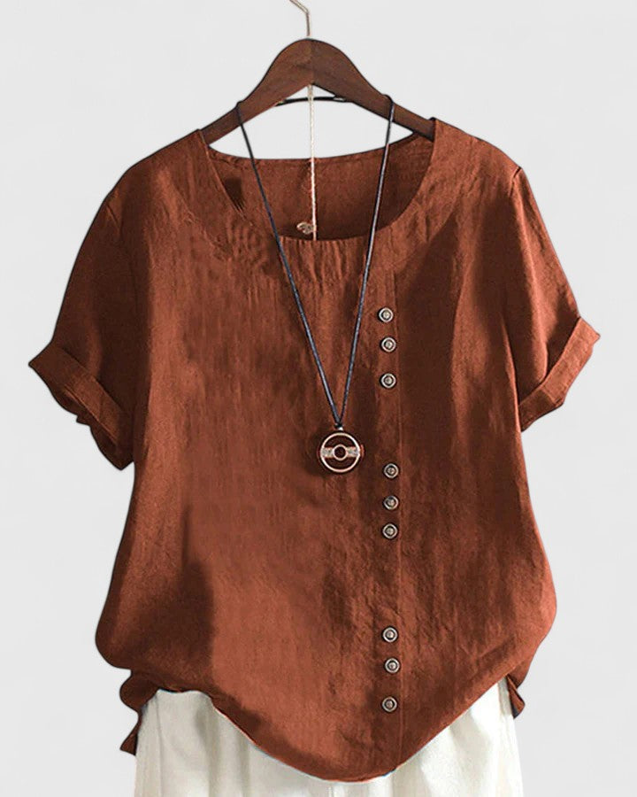 Jamie | Comfortable Short Sleeve Blouse
