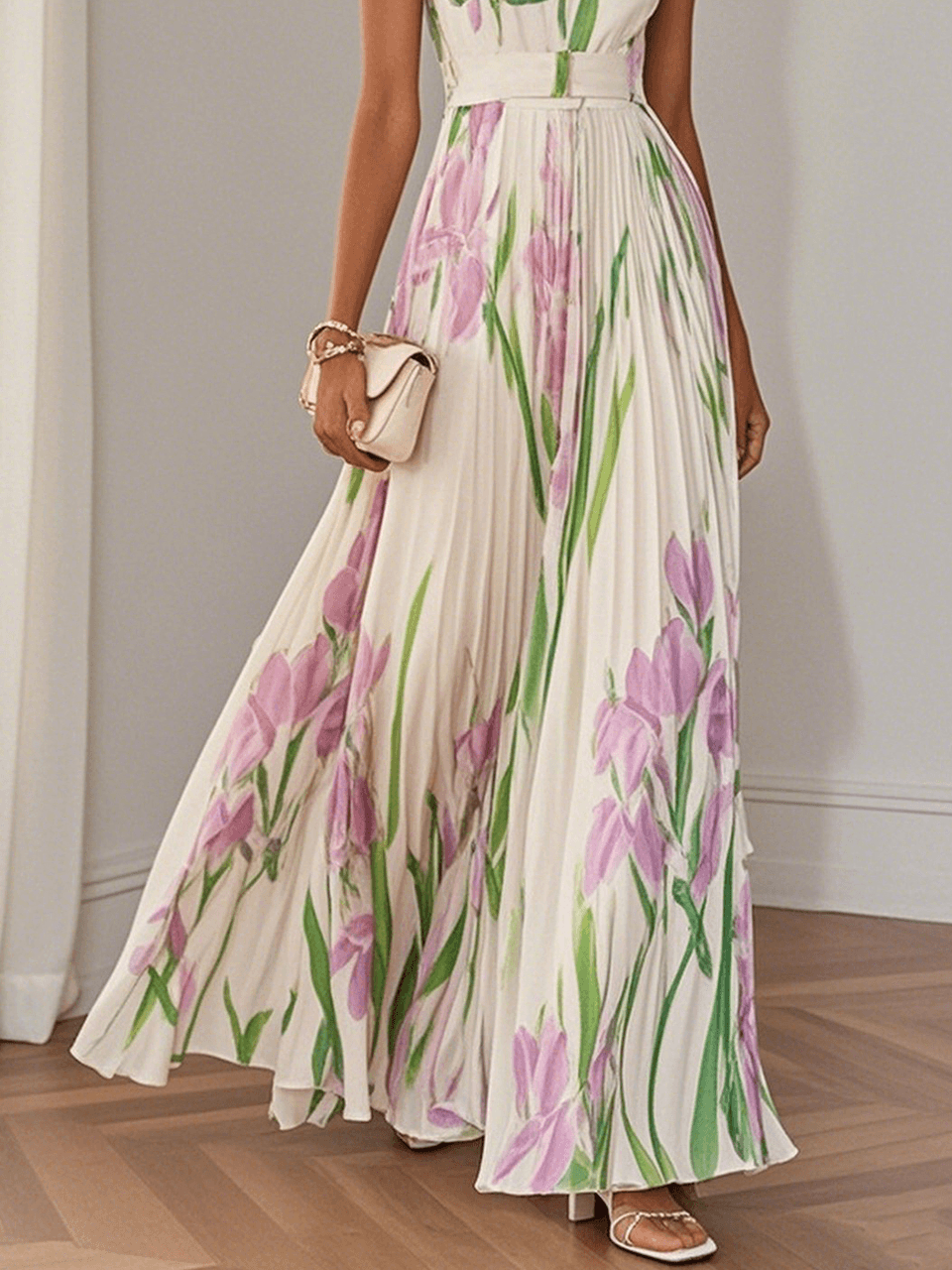 Raelynn™ | Elegant Pleated Maxi Dress