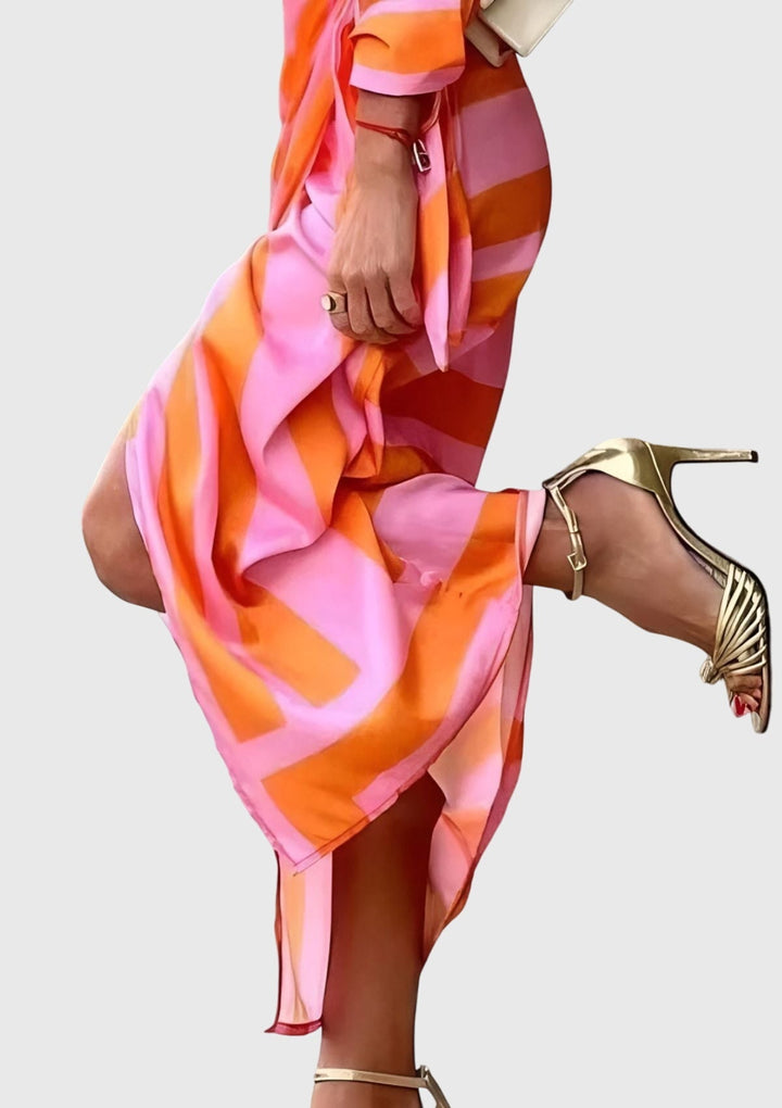 Jamie | Elegant Wrap Dress with Print