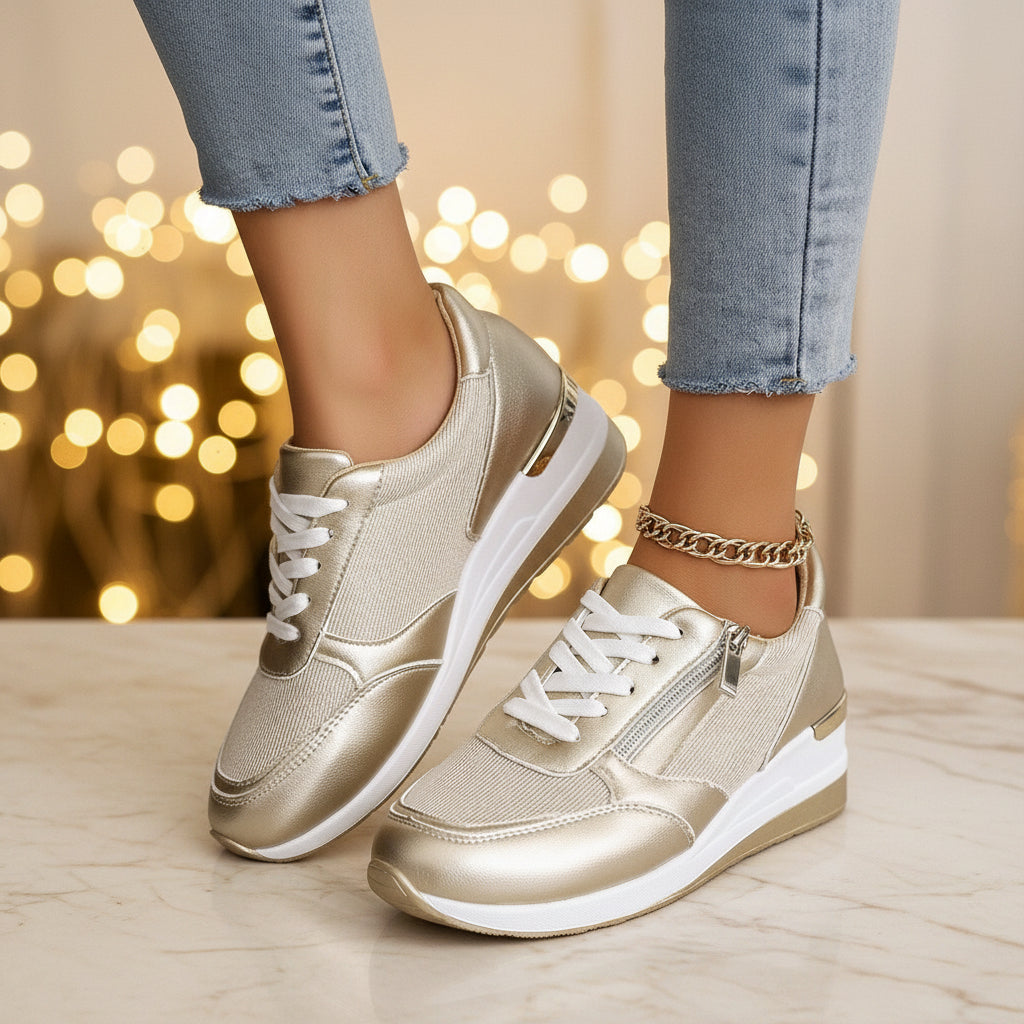 Mia | Lace-Up Side Sneakers