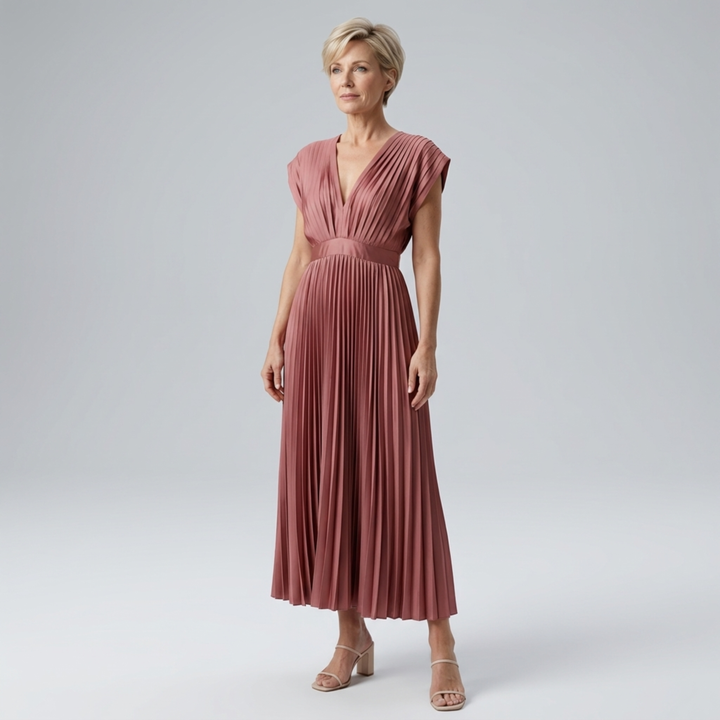 Isla | Elegant Pleated Dress