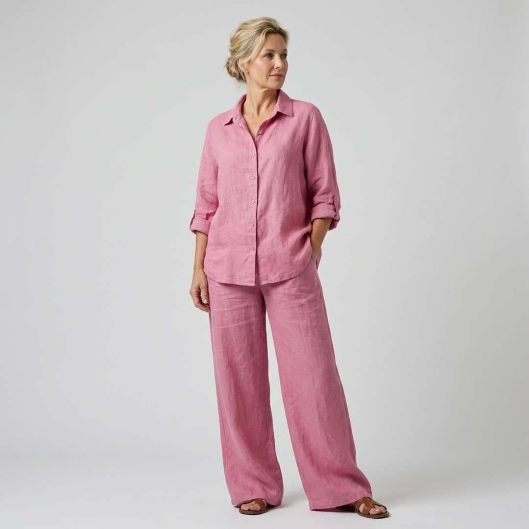 Lara Linen Shirt Suit