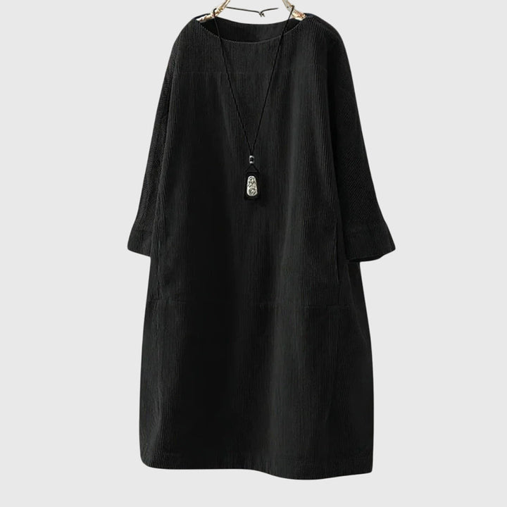Jamie | Relaxed Corduroy Midi Dress