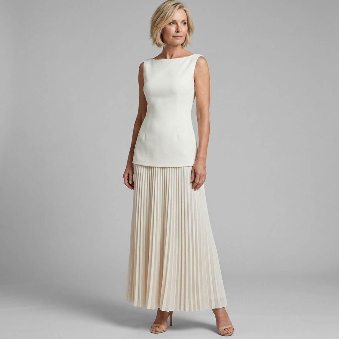 Jane | Pleated Maxi Dress