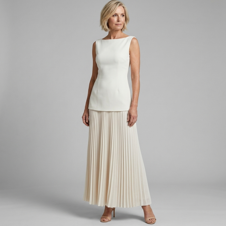Jane | Pleated Maxi Dress