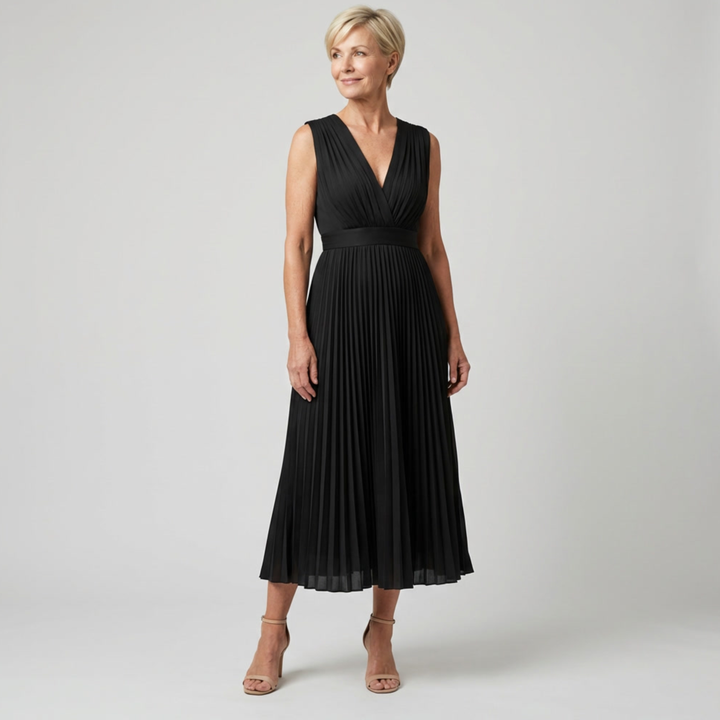 Isla | Elegant Pleated Dress