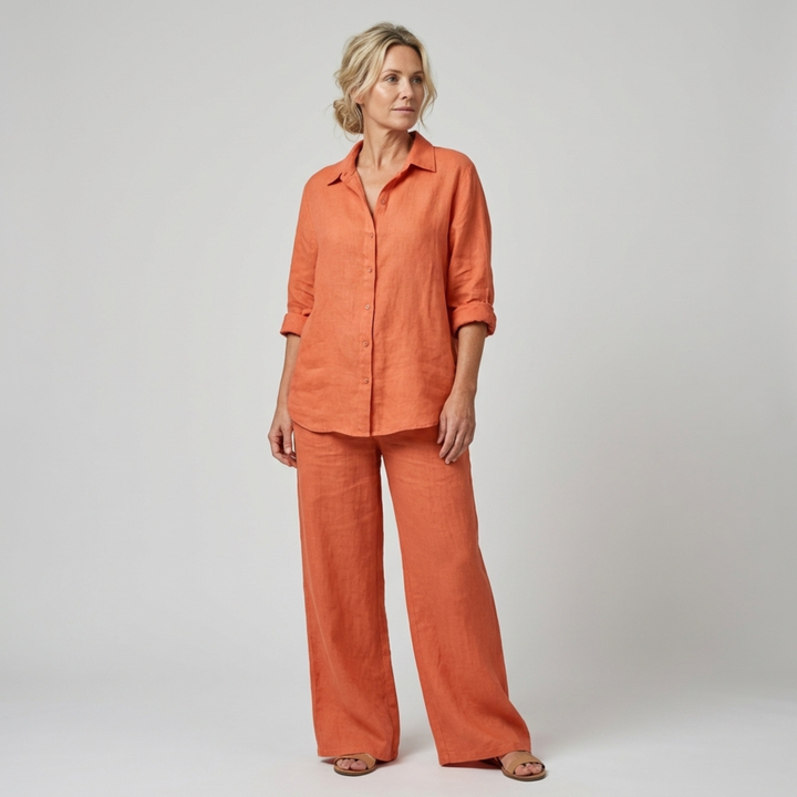 Lara Linen Shirt Suit