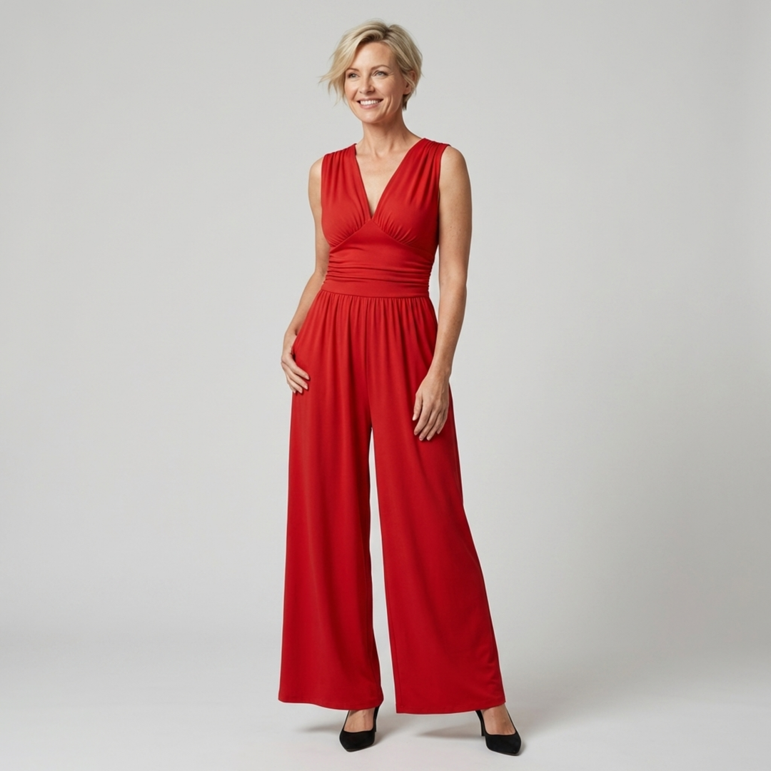 CHARITY – Chic Sleeveless Wide-Leg Jumpsuit
