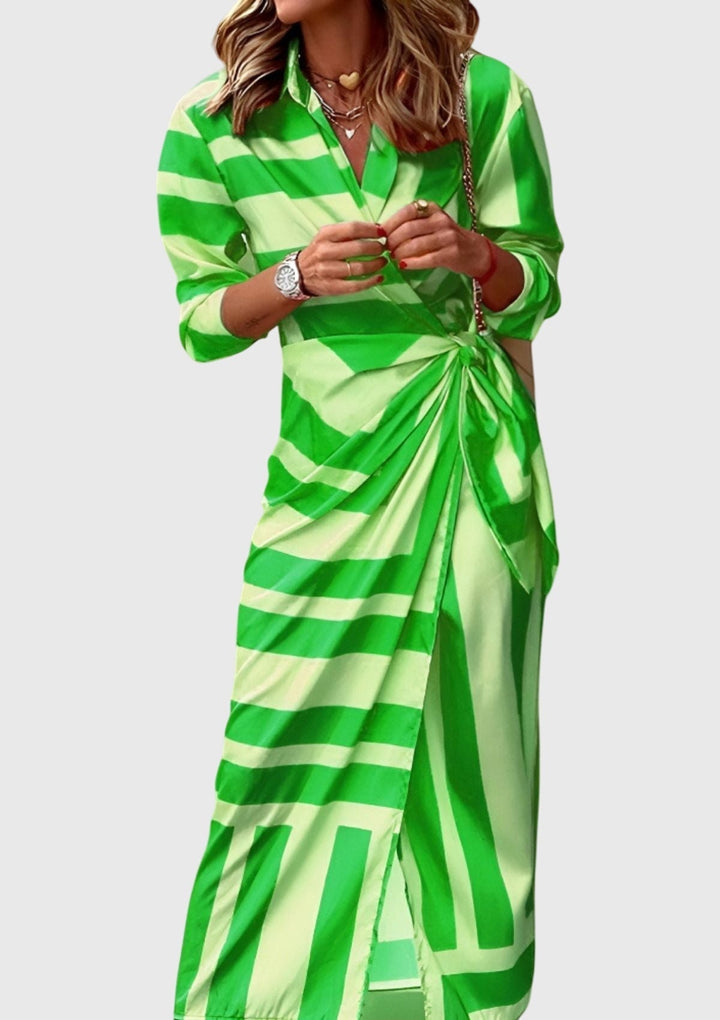 Jamie | Elegant Wrap Dress with Print