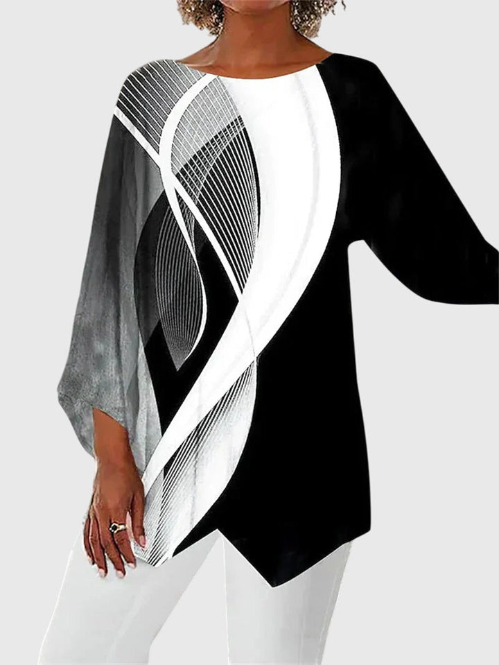 Jamie | Elegant Crew Neck Top