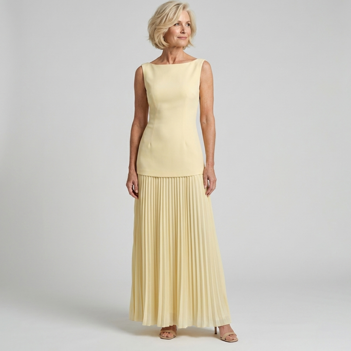 Jane | Pleated Maxi Dress