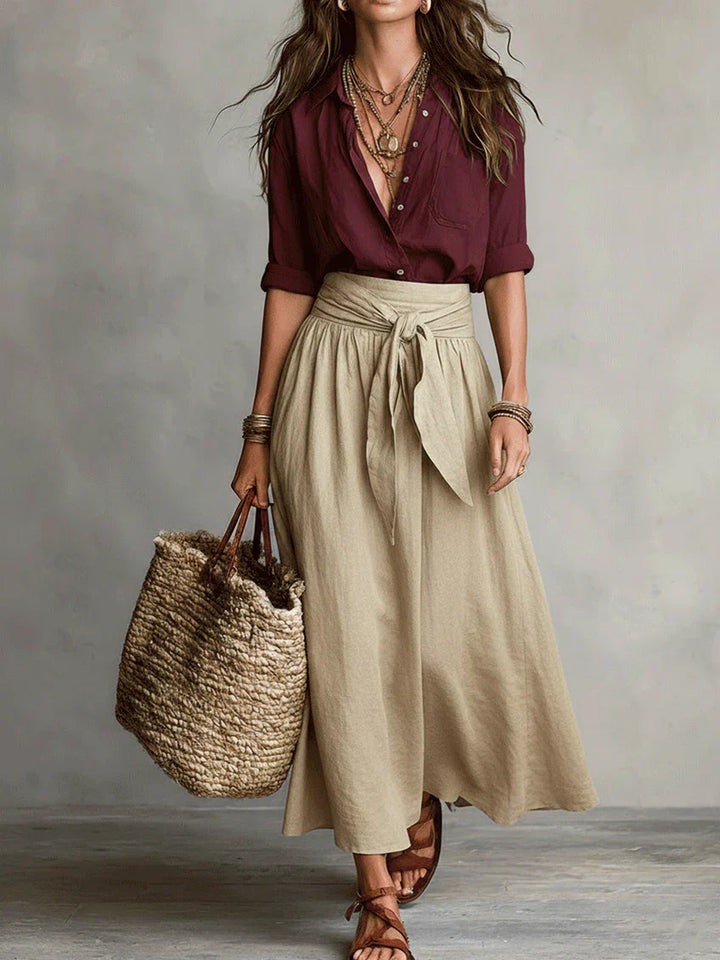 Martina | Elegant One-Shoulder Maxi Dress