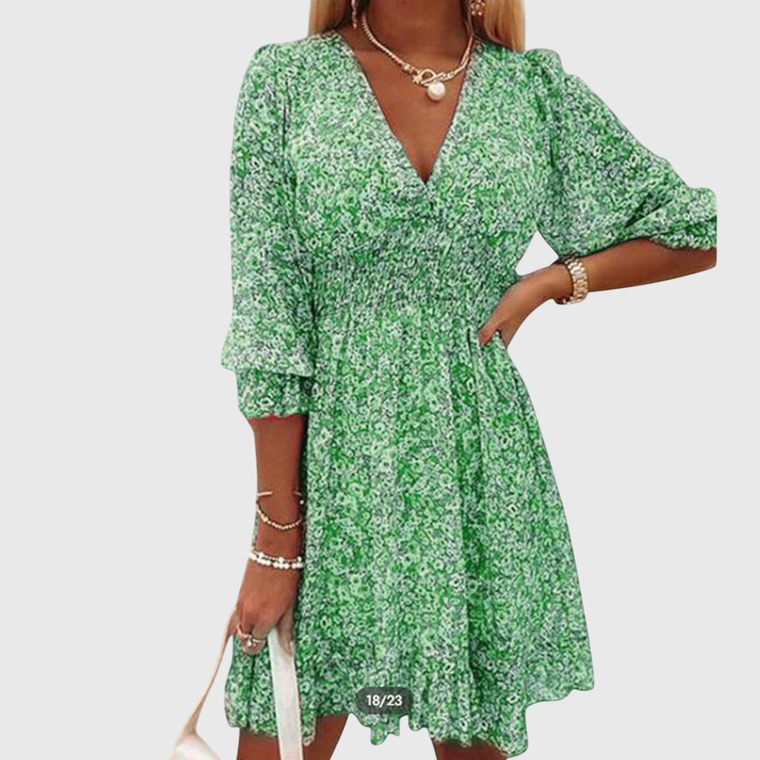 Jamie | Floral Puff Sleeve Dress.