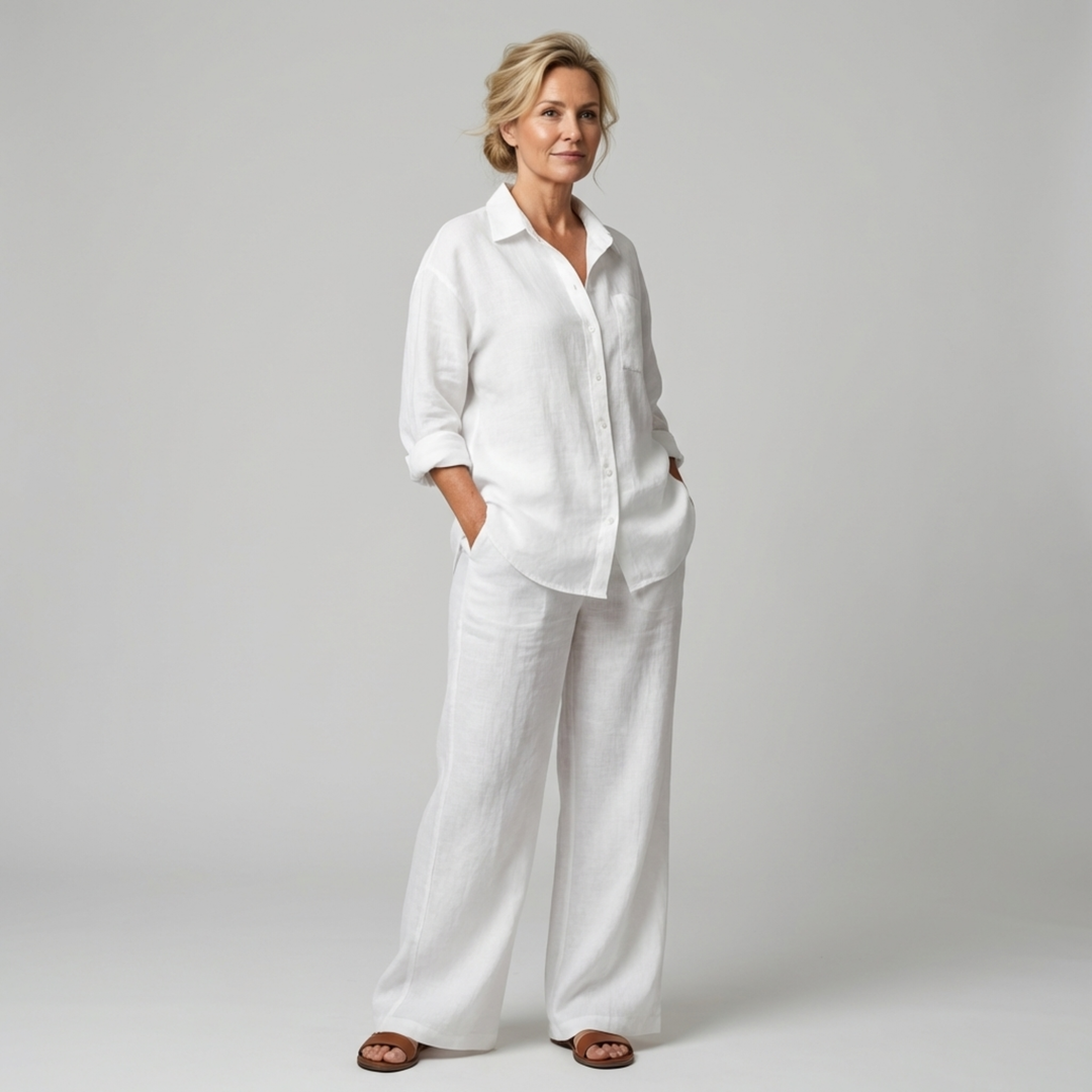 Lara Linen Shirt Suit