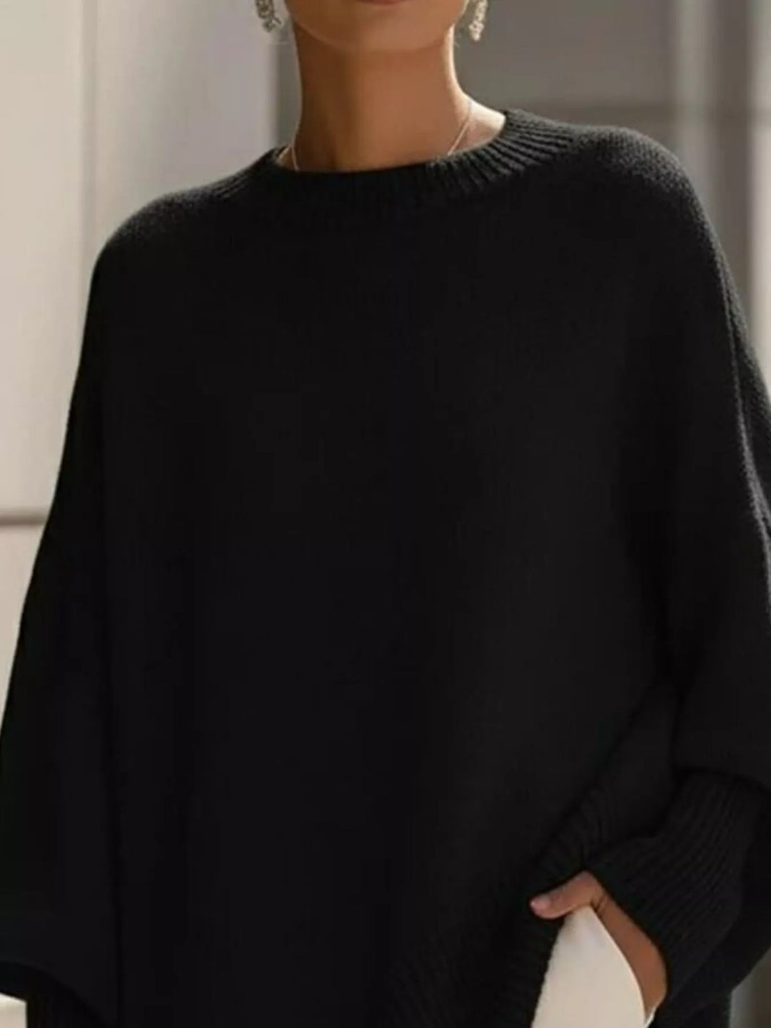 Isabella | Ribbed Sleeve Oversized Sweater