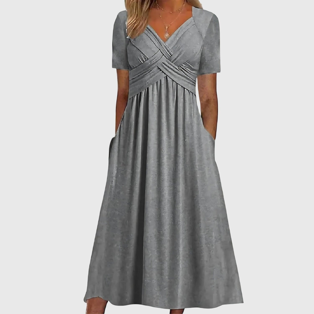 Jamie | Midi Dress with Tummy Control.