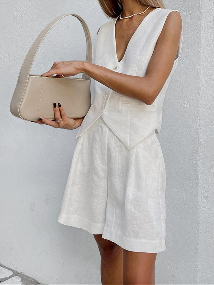 Sophia Cover Up Two Piece Shorts Set
