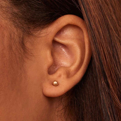 Jamie | Round Earrings 18K Gold