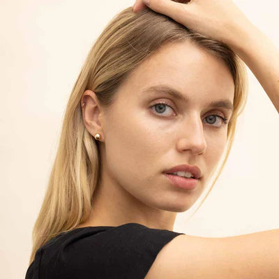 Jamie | Round Earrings 18K Gold
