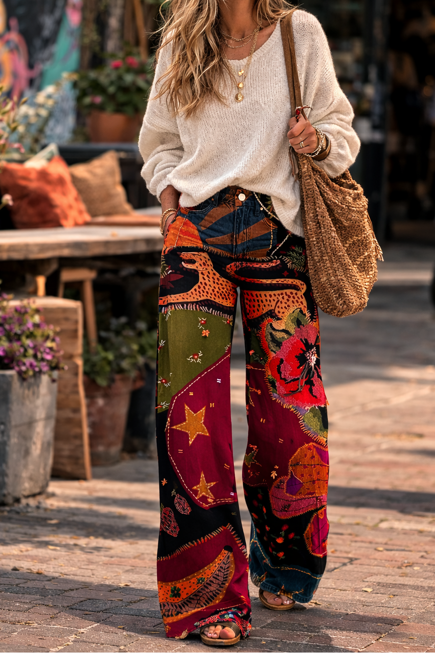 Hermine | Vintage Wide Leg Pants