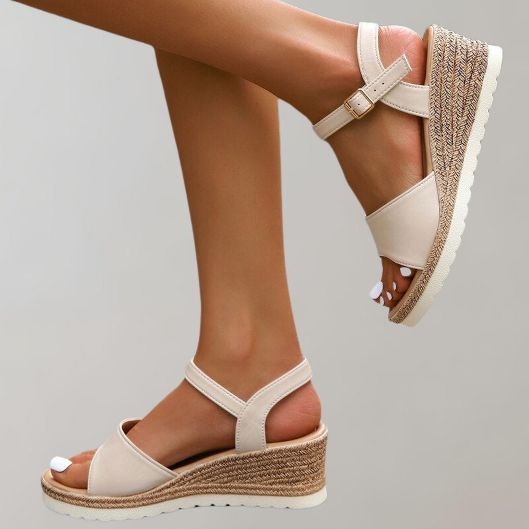 Delphine | Orthopedic Wedge Sandals - Adjustable Straps Breathable