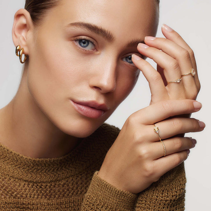 Jamie | Violet Diamond Ring 18k Gold