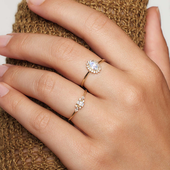 Jamie | Violet Diamond Ring 18k Gold