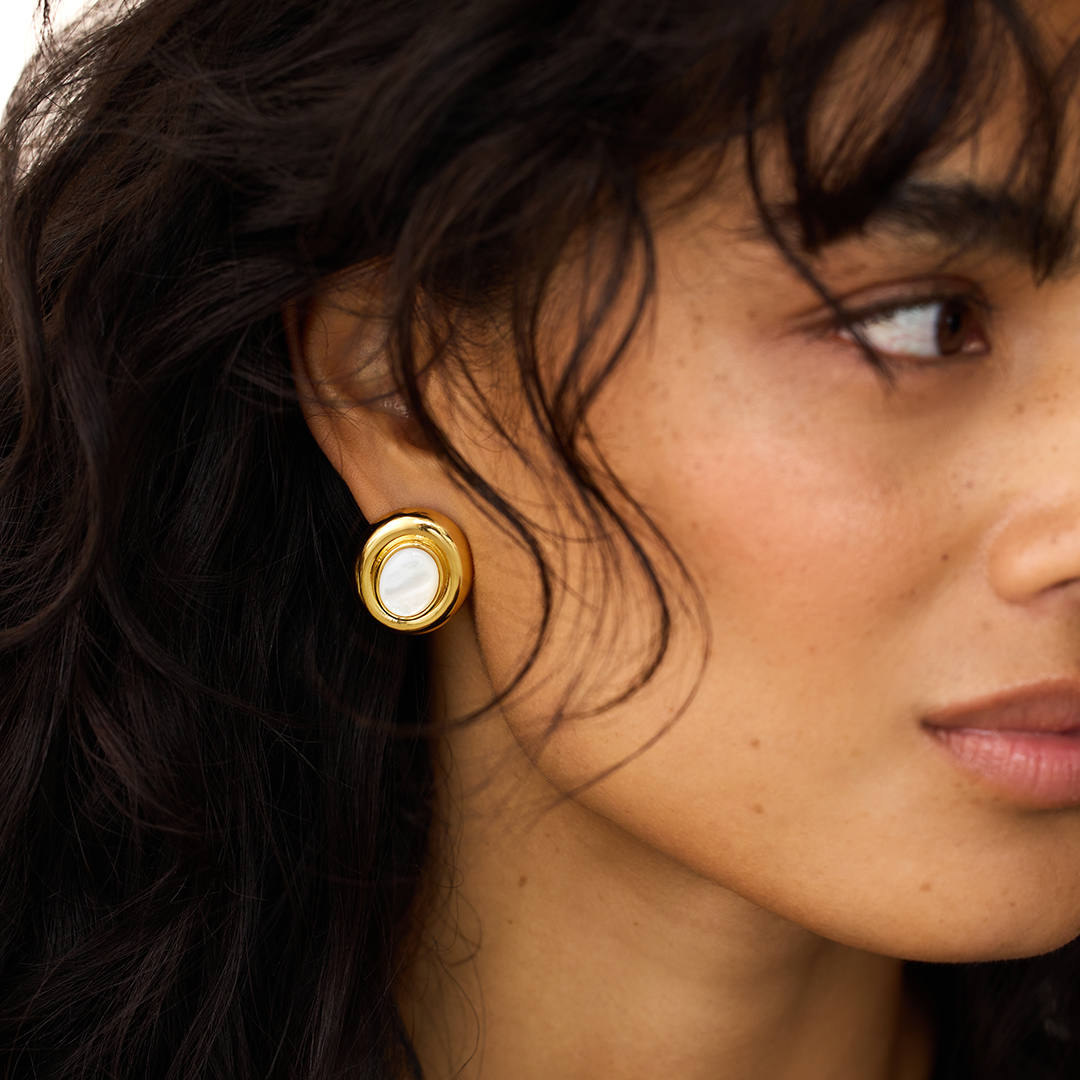 Jamie | Stud Earrings 18k Gold