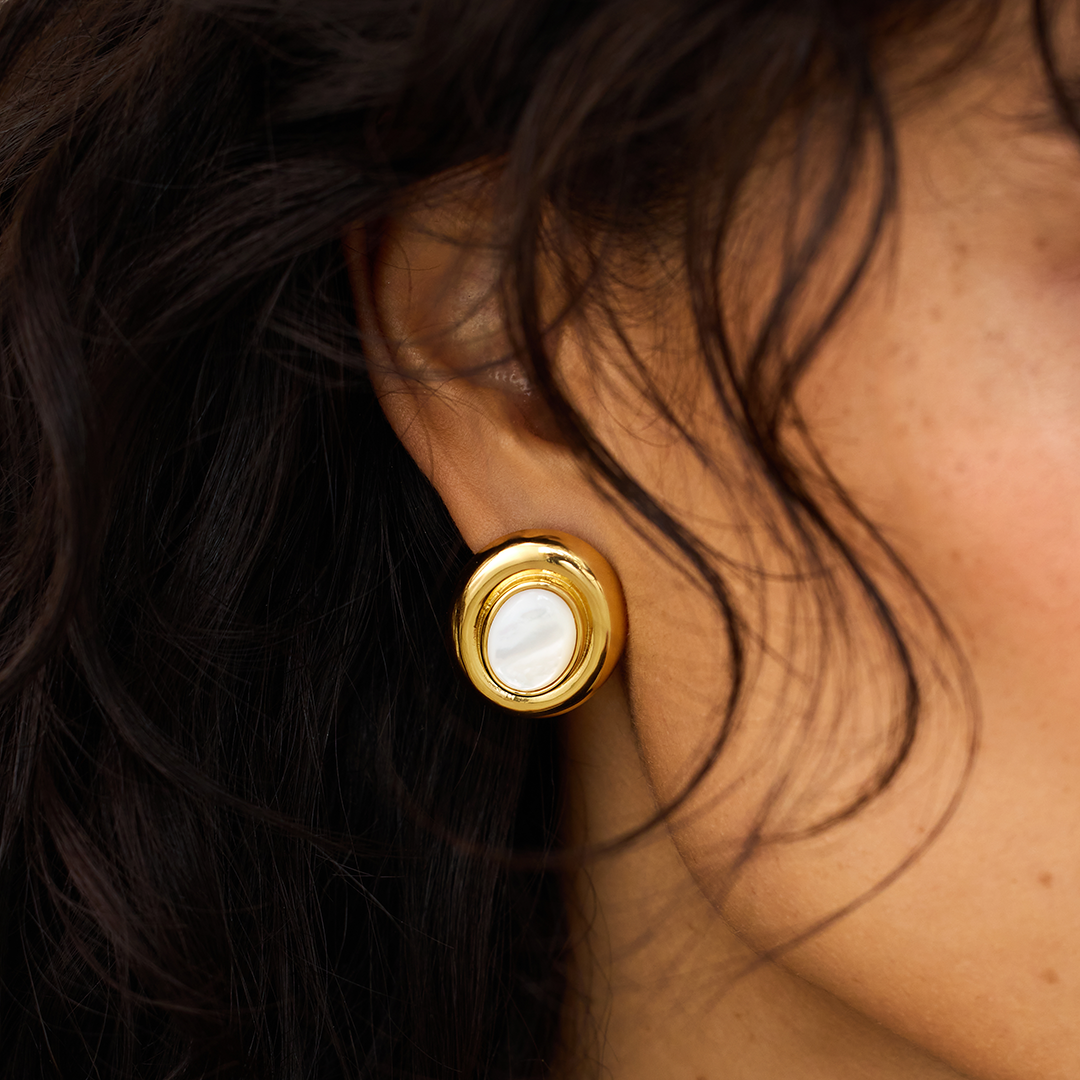 Jamie | Stud Earrings 18k Gold