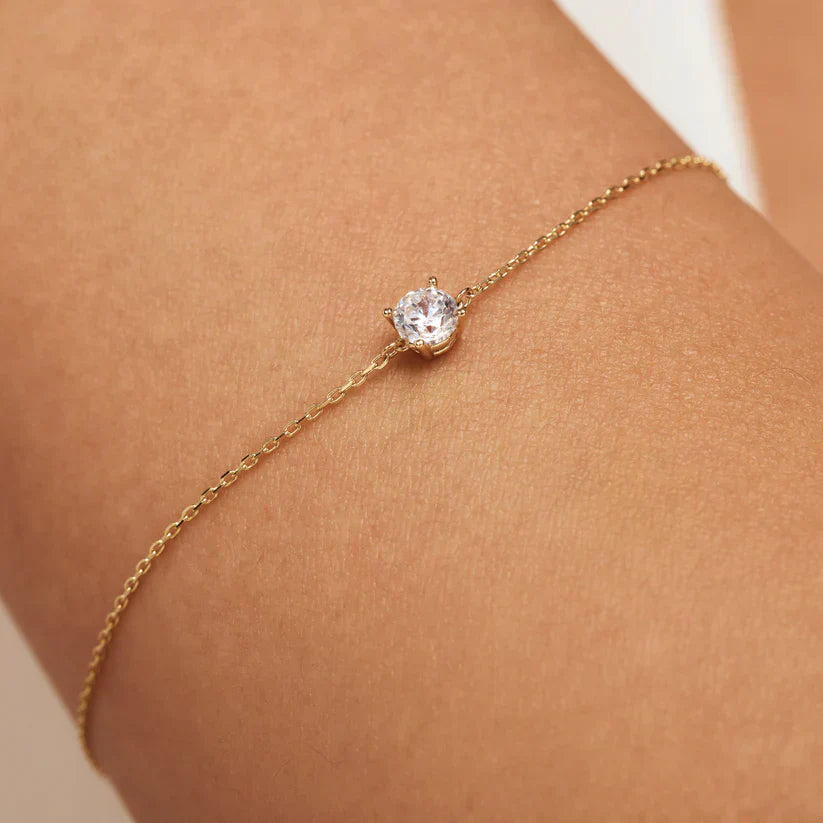 Jamie | Bracelet with Moissanite Stones in 14k Gold