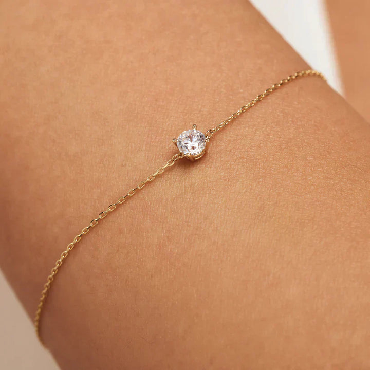 Jamie | Bracelet with Moissanite Stones in 14k Gold