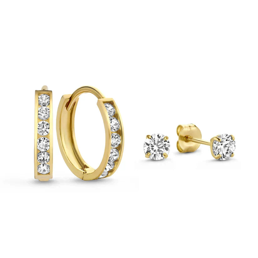 Jamie | 14k Gold Earrings Set