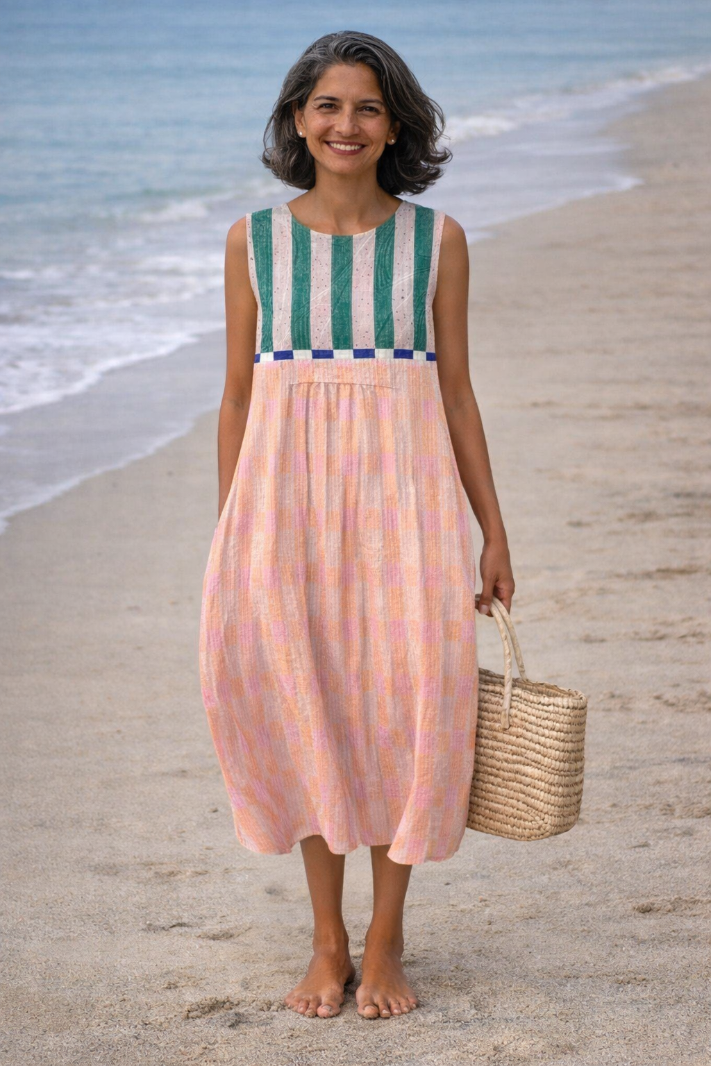 striped pastel dress Molly Bracken - Pastel Striped MINI Dress