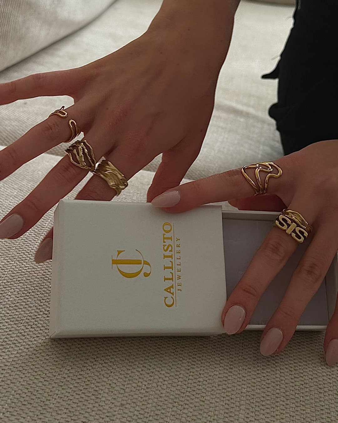 Jamie | Big Ring 18K Gold